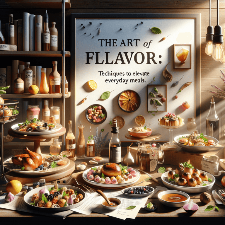 The Art of Flavor: Techniques to Elevate Everyday Meals