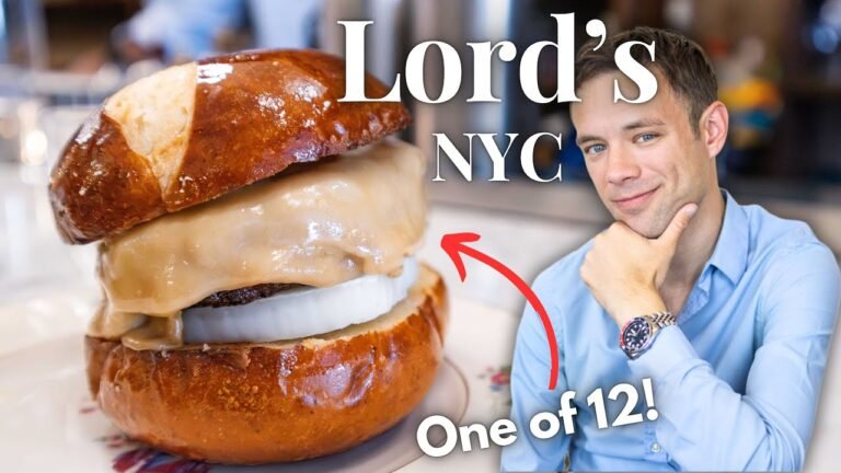 Eating the Exclusive Welsh Rarebit Burger from Lord’s –  Only 12 Sold Per Day