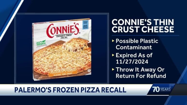 Palermo Villa, Inc. Issues Recall for 1,728 Connie’s Thin Crust Cheese Frozen Pizzas Due to Possible Plastic Contaminant – 2024-12-13 20:57:00
