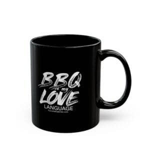 BBQ is My Love Language Black Mug – Perfect Gift for Grill Lovers