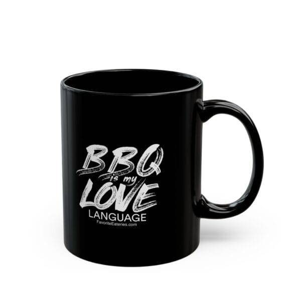 BBQ is My Love Language Black Mug - Perfect Gift for Grill Lovers