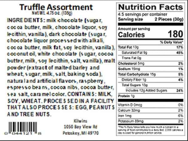 Kilwins Quality Confections, LLC. Issues Allergy Alert on Undeclared Pecans in Mocha Truffles – 2025-06-25 16:00:00