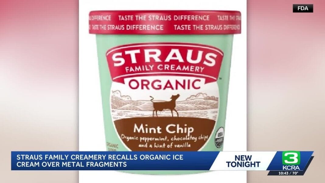 Straus Family Creamery Voluntarily Recalls Select Flavors of Organic Ice Cream Due to Potential Presence of Foreign Material