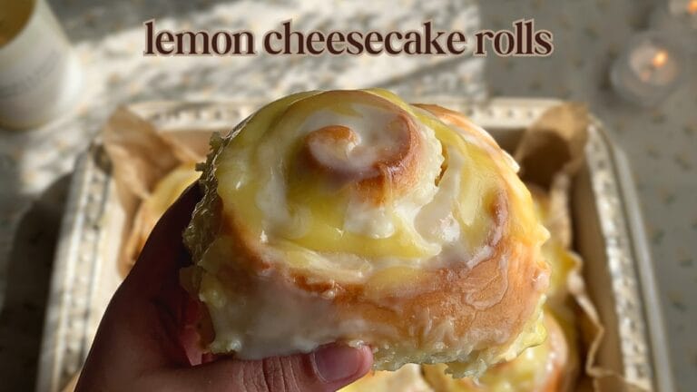 RECIPE: Lemon Cheesecake Rolls by A Little Calm